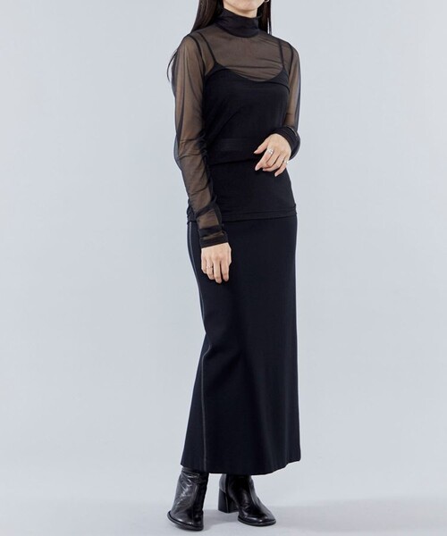 city(シティ)の「【CITY】シャーリングシアーTOPS(Tシャツ/カットソー・レディース・ライトブルー/ブラック/ライム・FREE)」の16枚目の写真