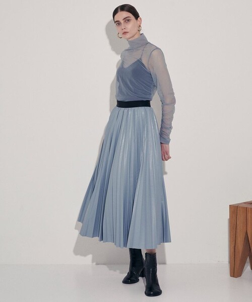 city(シティ)の「【CITY】シャーリングシアーTOPS(Tシャツ/カットソー・レディース・ライトブルー/ブラック/ライム・FREE)」の14枚目の写真