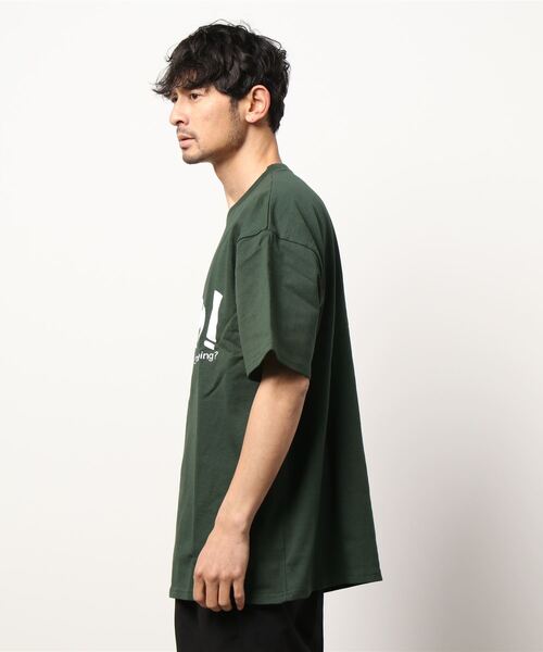 SPINNS（スピンズ）の「【ビッグシルエット】YAH! プリントデザインビッグTシャツ（Tシャツ/カットソー・メンズ・ホワイト/ブラック/グリーン/イエロー・ONESIZE）」の14枚目の写真