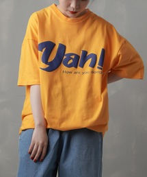 SPINNS | 【ビッグシルエット】YAH! プリントデザインビッグTシャツ(Tシャツ/カットソー)