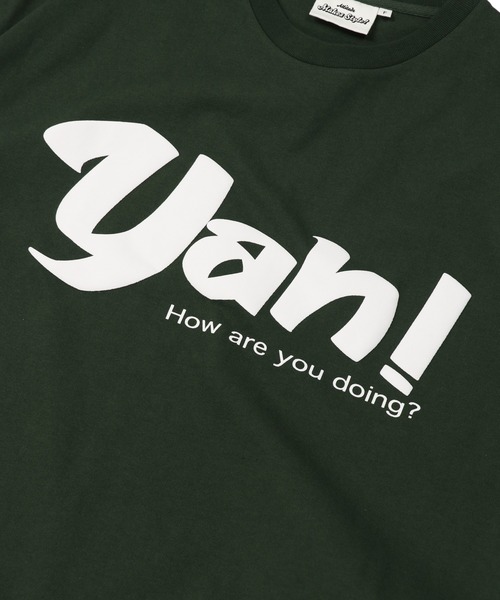 SPINNS（スピンズ）の「【ビッグシルエット】YAH! プリントデザインビッグTシャツ（Tシャツ/カットソー・メンズ・ホワイト/ブラック/グリーン/イエロー・ONESIZE）」の6枚目の写真