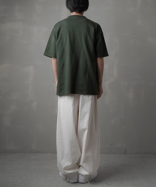 SPINNS（スピンズ）の「【ビッグシルエット】YAH! プリントデザインビッグTシャツ（Tシャツ/カットソー・メンズ・ホワイト/ブラック/グリーン/イエロー・ONESIZE）」の21枚目の写真