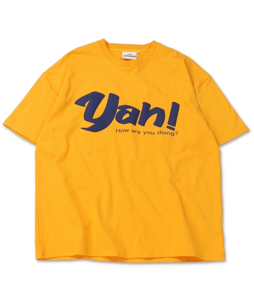 SPINNS（スピンズ）の「【ビッグシルエット】YAH! プリントデザインビッグTシャツ（Tシャツ/カットソー・メンズ・ホワイト/ブラック/グリーン/イエロー・ONESIZE）」の18枚目の写真