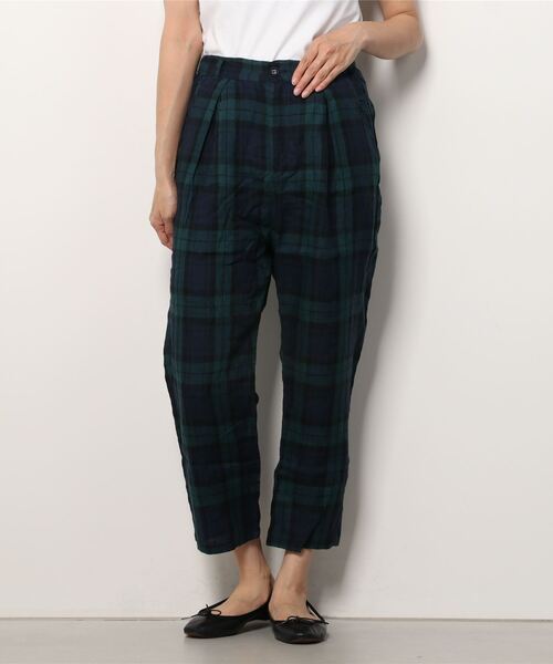 ubasoku（ウバソク）の「ubasoku 裏付タックテパードパンツ（その他パンツ・レディース・ベージュ/カーキ/ブラック/ブラック系その他・FREE）」の3枚目の写真