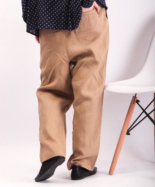 ubasoku（ウバソク）の「ubasoku 裏付タックテパードパンツ（その他パンツ・レディース・ベージュ/カーキ/ブラック/ブラック系その他・FREE）」の18枚目の写真