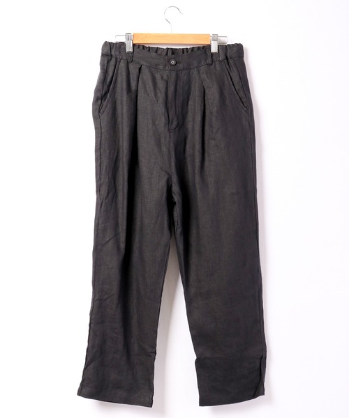 ubasoku（ウバソク）の「ubasoku 裏付タックテパードパンツ（その他パンツ・レディース・ベージュ/カーキ/ブラック/ブラック系その他・FREE）」の5枚目の写真