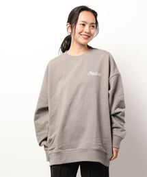 【Bl】【INDIAN】刺繍+フロッキー オーバーサイズトレーナー