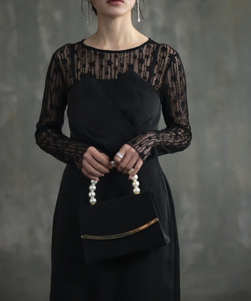 DRESS STAR(ドレス スター)の「パーティーバッグ パーティー バッグ スクエア 2way(クラッチバッグ・レディース・ベージュ/シルバー/ブラック・フリー)」の5枚目の写真