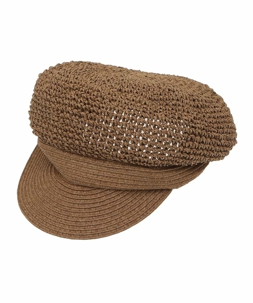 a.v.v（アーヴェヴェ）の「コマアミキャスケット（キャスケット・レディース・ブラウン/サンドベージュ・38）」の6枚目の写真