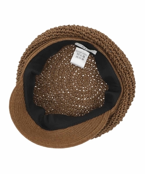 a.v.v（アーヴェヴェ）の「コマアミキャスケット（キャスケット・レディース・ブラウン/サンドベージュ・38）」の7枚目の写真