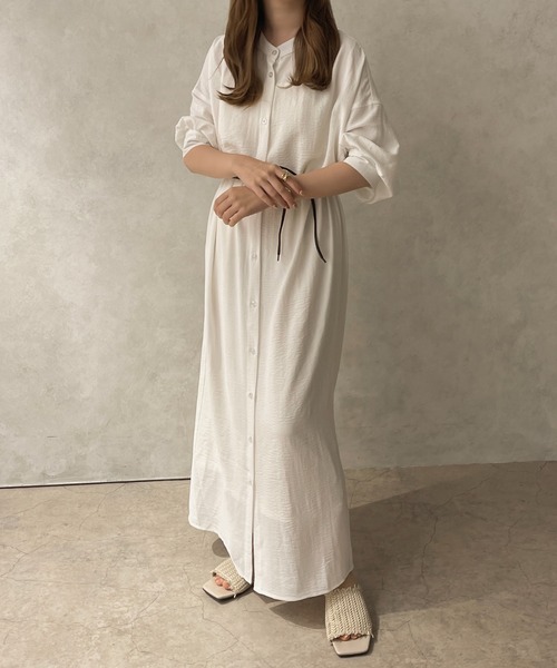 apres jour clair（アプレジュールクレア）の「【apres jour clair】２WAY袖ボリュームワンピース【ZOZOTOWN限定アイテム】（ワンピース・レディース・ベージュ/オフホワイト/アイボリー・X-LARGE/フリー）」の4枚目の写真