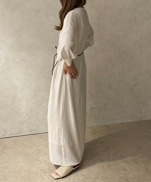 apres jour clair（アプレジュールクレア）の「【apres jour clair】２WAY袖ボリュームワンピース【ZOZOTOWN限定アイテム】（ワンピース・レディース・ベージュ/オフホワイト/アイボリー・X-LARGE/フリー）」の14枚目の写真