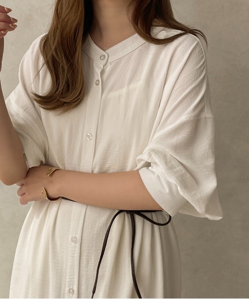 apres jour clair（アプレジュールクレア）の「【apres jour clair】２WAY袖ボリュームワンピース【ZOZOTOWN限定アイテム】（ワンピース・レディース・ベージュ/オフホワイト/アイボリー・X-LARGE/フリー）」の8枚目の写真