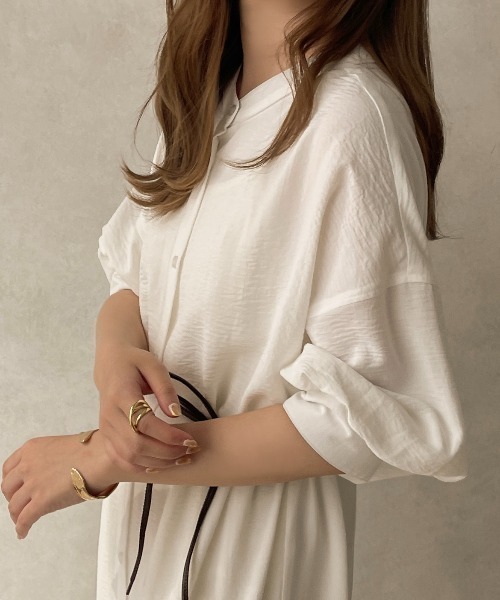 apres jour clair（アプレジュールクレア）の「【apres jour clair】２WAY袖ボリュームワンピース【ZOZOTOWN限定アイテム】（ワンピース・レディース・ベージュ/オフホワイト/アイボリー・X-LARGE/フリー）」の11枚目の写真