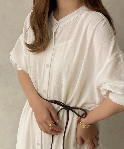 apres jour clair（アプレジュールクレア）の「【apres jour clair】２WAY袖ボリュームワンピース【ZOZOTOWN限定アイテム】（ワンピース・レディース・ベージュ/オフホワイト/アイボリー・X-LARGE/フリー）」の5枚目の写真