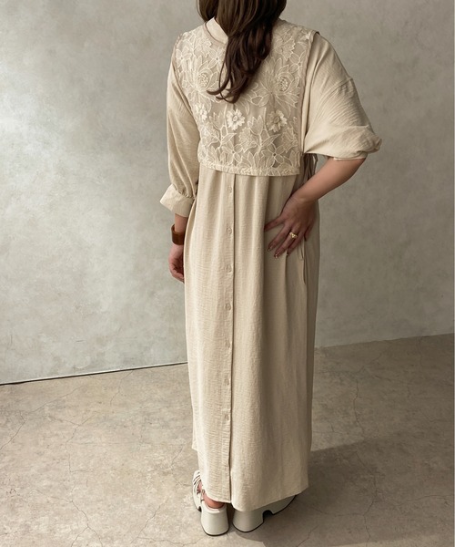 apres jour clair（アプレジュールクレア）の「【apres jour clair】２WAY袖ボリュームワンピース【ZOZOTOWN限定アイテム】（ワンピース・レディース・ベージュ/オフホワイト/アイボリー・X-LARGE/フリー）」の15枚目の写真