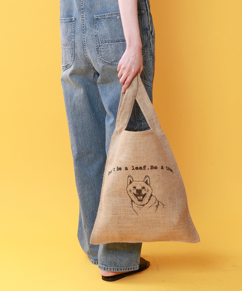 SLOBE IENA（スローブイエナ）の「SLOBE IENA ジュートプリントエコトートバッグ（トートバッグ・レディース・ブラウン/ブラウン系その他/ブラウン系その他2/ブラウン系その他3/ブラウン系その他4・FREE）」の5枚目の写真