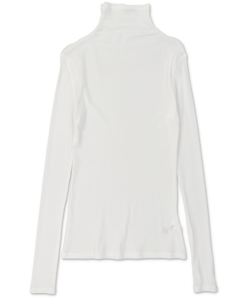 SPINNS（スピンズ）の「シアータートルネックカラーカットソー（Tシャツ/カットソー・レディース・ホワイト/ブラック/パープル/ピンク/ライム/ブルー/オレンジ/アイボリー・ONESIZE）」の11枚目の写真