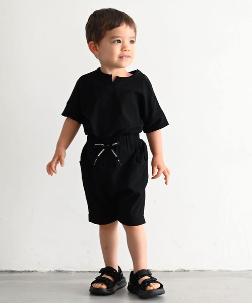 PUPPAPUPO(プッパプーポ)の「スキッパー Tシャツ(Tシャツ/カットソー・キッズ・グレイッシュベージュ/テラコッタ/ブラック・80/90/100/110/140/130/120)」の14枚目の写真