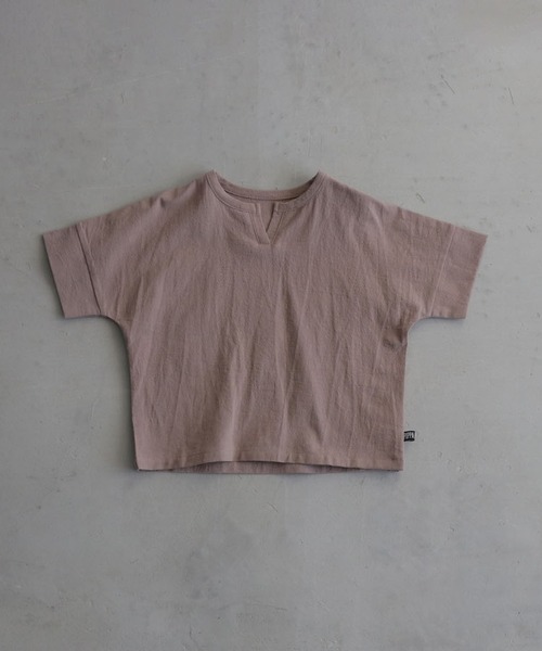 PUPPAPUPO(プッパプーポ)の「スキッパー Tシャツ(Tシャツ/カットソー・キッズ・グレイッシュベージュ/テラコッタ/ブラック・80/90/100/110/140/130/120)」の19枚目の写真