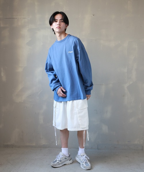 SPINNS(スピンズ)の「【ビッグシルエット】ワイド カーゴショートパンツ(その他パンツ・メンズ・ブラック/オフホワイト/オリーブ・M/L)」の2枚目の写真