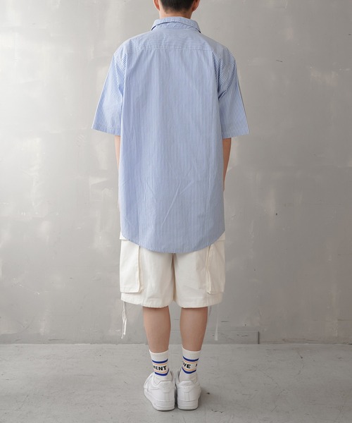 SPINNS(スピンズ)の「【ビッグシルエット】ワイド カーゴショートパンツ(その他パンツ・メンズ・ブラック/オフホワイト/オリーブ・M/L)」の10枚目の写真