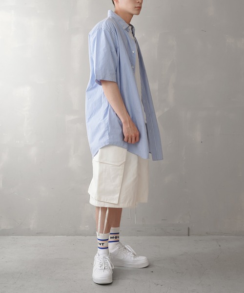 SPINNS(スピンズ)の「【ビッグシルエット】ワイド カーゴショートパンツ(その他パンツ・メンズ・ブラック/オフホワイト/オリーブ・M/L)」の14枚目の写真