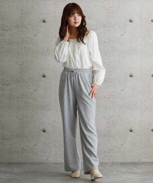 L.H.P（エルエイチピー）の「courage/クラージュ/ボリュームスリーブギャザープルオーバー（その他トップス・レディース・ホワイト/グレー・FREE）」の20枚目の写真