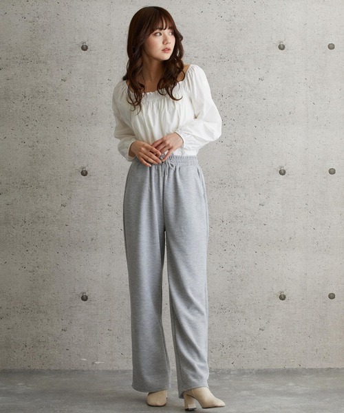 L.H.P（エルエイチピー）の「courage/クラージュ/ボリュームスリーブギャザープルオーバー（その他トップス・レディース・ホワイト/グレー・FREE）」の18枚目の写真