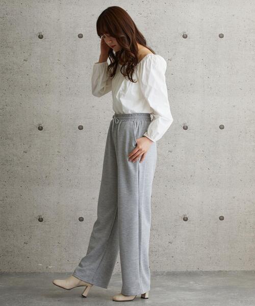 L.H.P（エルエイチピー）の「courage/クラージュ/ボリュームスリーブギャザープルオーバー（その他トップス・レディース・ホワイト/グレー・FREE）」の17枚目の写真