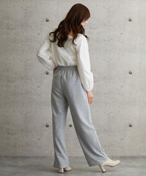 L.H.P（エルエイチピー）の「courage/クラージュ/ボリュームスリーブギャザープルオーバー（その他トップス・レディース・ホワイト/グレー・FREE）」の14枚目の写真