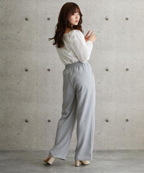 L.H.P（エルエイチピー）の「courage/クラージュ/ボリュームスリーブギャザープルオーバー（その他トップス・レディース・ホワイト/グレー・FREE）」の13枚目の写真