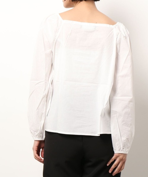 L.H.P（エルエイチピー）の「courage/クラージュ/ボリュームスリーブギャザープルオーバー（その他トップス・レディース・ホワイト/グレー・FREE）」の9枚目の写真