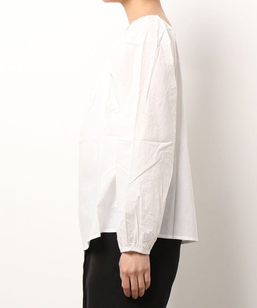 L.H.P（エルエイチピー）の「courage/クラージュ/ボリュームスリーブギャザープルオーバー（その他トップス・レディース・ホワイト/グレー・FREE）」の10枚目の写真