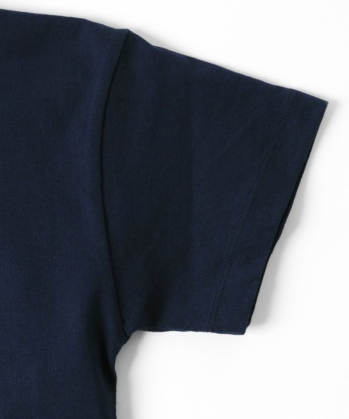 GLAZOS(グラソス)の「天竺・USAコットンドロップショルダーカレッジロゴ半袖Tシャツ(Tシャツ/カットソー・キッズ・ブラウン/オフホワイト/ネイビー・170cm/150cm/140cm/130cm/160cm)」の10枚目の写真