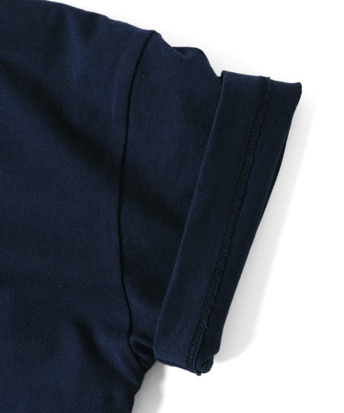 GLAZOS(グラソス)の「天竺・USAコットンドロップショルダーカレッジロゴ半袖Tシャツ(Tシャツ/カットソー・キッズ・ブラウン/オフホワイト/ネイビー・170cm/150cm/140cm/130cm/160cm)」の12枚目の写真