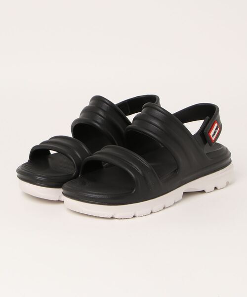 HUNTER(ハンター)の「【HUNTER】(ハンター)WOMENS BLOOM ALGAE FOAM SANDAL(ウィメンズ ブルーム アルジー フォーム サンダル)WFD4036EVA(サンダル・レディース・グリーン系その他/ブラック×ホワイト/オレンジ系その他/パープル/ホワイト・5/4/6)」の3枚目の写真