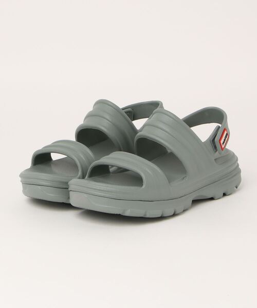 HUNTER(ハンター)の「【HUNTER】(ハンター)WOMENS BLOOM ALGAE FOAM SANDAL(ウィメンズ ブルーム アルジー フォーム サンダル)WFD4036EVA(サンダル・レディース・グリーン系その他/ブラック×ホワイト/オレンジ系その他/パープル/ホワイト・5/4/6)」の4枚目の写真