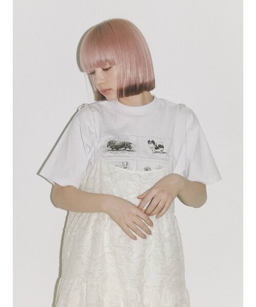 merry jenny（メリージェニー）の「tulipジャガードティアードキャミワンピース（ワンピース・レディース・アイボリー/ライトブルー・FREE）」の14枚目の写真