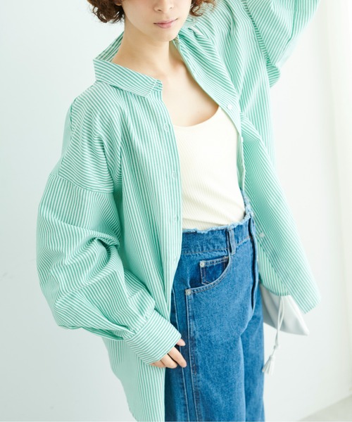 FREE'S MART（フリーズマート）の「◇カップ付きリブキャミソール（キャミソール・レディース・ホワイト/ブラック/ライトグリーン・FREE）」の4枚目の写真