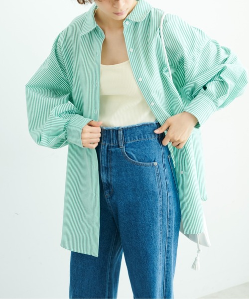 FREE'S MART（フリーズマート）の「◇カップ付きリブキャミソール（キャミソール・レディース・ホワイト/ブラック/ライトグリーン・FREE）」の5枚目の写真