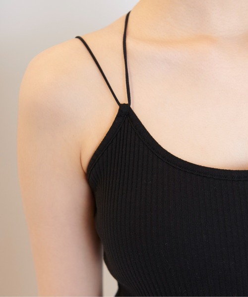 FREE'S MART（フリーズマート）の「◇カップ付きリブキャミソール（キャミソール・レディース・ホワイト/ブラック/ライトグリーン・FREE）」の15枚目の写真