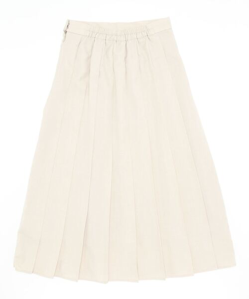 Lugnoncure(ルノンキュール)の「麻調プリーツスカート(スカート・レディース・ベージュ/ネイビー/オレンジ・フリ-)」の4枚目の写真