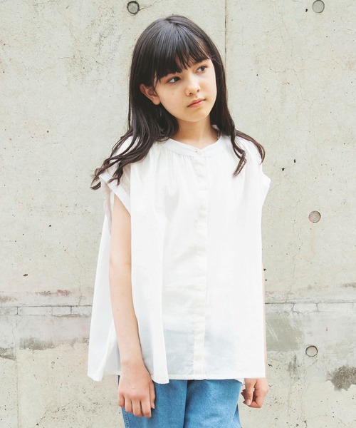 BRANSHES（ブランシェス）の「【India】シンプルシャツ（シャツ/ブラウス・キッズ・オフホワイト・130/100/150/120/110/140）」の5枚目の写真