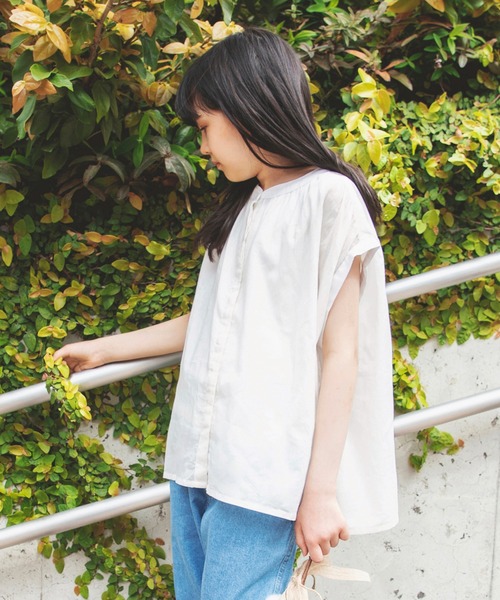 BRANSHES（ブランシェス）の「【India】シンプルシャツ（シャツ/ブラウス・キッズ・オフホワイト・130/100/150/120/110/140）」の6枚目の写真