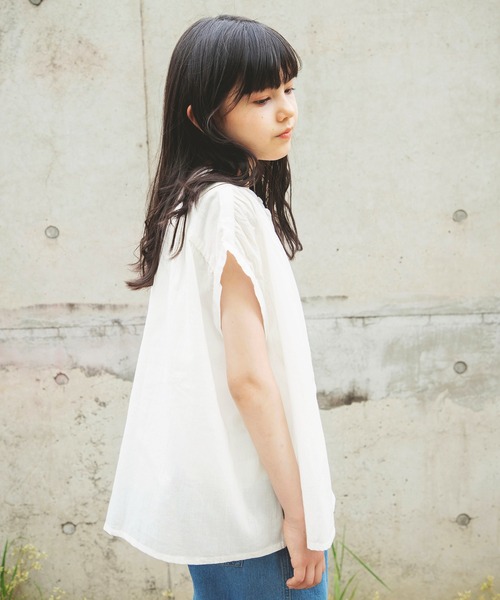 BRANSHES（ブランシェス）の「【India】シンプルシャツ（シャツ/ブラウス・キッズ・オフホワイト・130/100/150/120/110/140）」の7枚目の写真