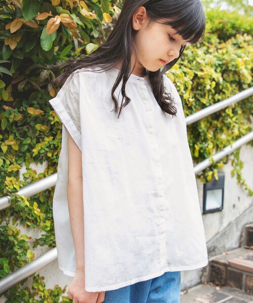 BRANSHES（ブランシェス）の「【India】シンプルシャツ（シャツ/ブラウス・キッズ・オフホワイト・130/100/150/120/110/140）」の22枚目の写真
