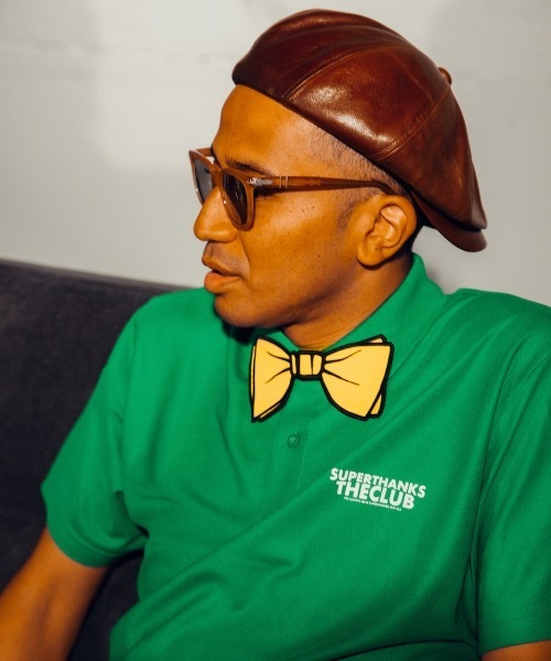 SUPERTHANKS（スーパーサンクス）の「【SUPERTHANKS THECLUB】蝶ネクタイワッペンゴルフシャツ/ポロシャツ/ゴルフウェア/バックプリント（ユニセックス）（ゴルフグッズ・メンズ・ブラック系その他/グレー系その他/グリーン系その他/レッド系その他/レッド系その他2/ネイビー系/ネイビー系2/ブラック系その他2/ブラック系その他3/ブラック系その他4/グレー系その他2/グリーン系その他2/ホワイト系その他3/ホワイト系その他4/ホワイト系その他2/ホワイト系その他/レッド系その他3・M/S/L/XS/XL）」の12枚目の写真