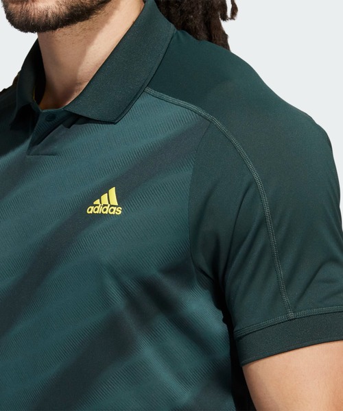 adidas(アディダス)の「HEAT.RDY グラデーションプリント 半袖ポロシャツ【adidas Golf/アディダスゴルフ】(ポロシャツ・メンズ・ネイビー/グリーン・SMALL/XX-LARGE/X-LARGE/LARGE/MEDIUM)」の13枚目の写真
