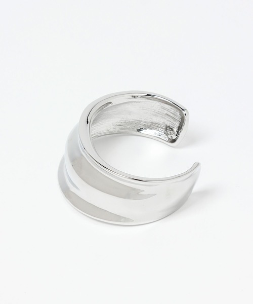 Andemiu（アンデミュウ）の「メタルワイドバングル347866（バングル/リストバンド・レディース・シルバー・FREE）」の2枚目の写真